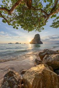 Bild-Nr: 12893679 Ao Phra Nang Beach bei Sonnenuntergang Erstellt von: eyetronic